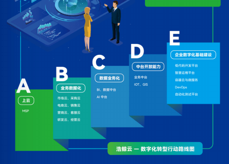 图：浩鲸云企业数字化行动路线图